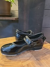 Girl s Stelle Black Patent Mary Jane Tap Shoes 10 M