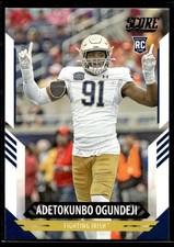 2021 Score Adetokunbo Ogundeji RC Notre Dame Fighting Irish #395