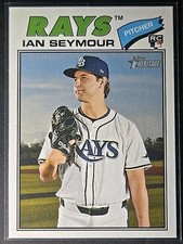 Ian Seymore 2026 Topps Heritage #181 RC Tampa Bay Rays Rookie