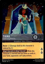 Tiana - Celebrating Princess 196/204 Rise of the Floodborn Lorcana Cold Foil LP