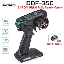 DUMBORC DDF-350 10CH 2.4G Transmitter P6DCG Receiver Gyro for RC Car Boat US