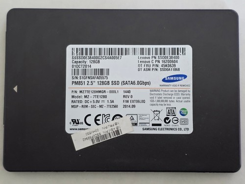 128GB SAMSUNG PM851 MZ-7TE1280 - MLC 2.5'' SSD SATA III