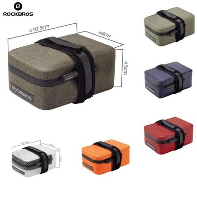 ROCKBROS Bike Seat Bag Bicycle Saddle Bag 0.4L Under Seat Storage Tail TPU Pouch