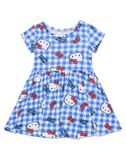 Hello Kitty Toddler Licensed Girls Blue Gingh...