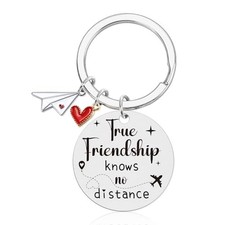 True Friendships Gifts for Women - Bestie Best Friend BFF Gifts Keychain, Long