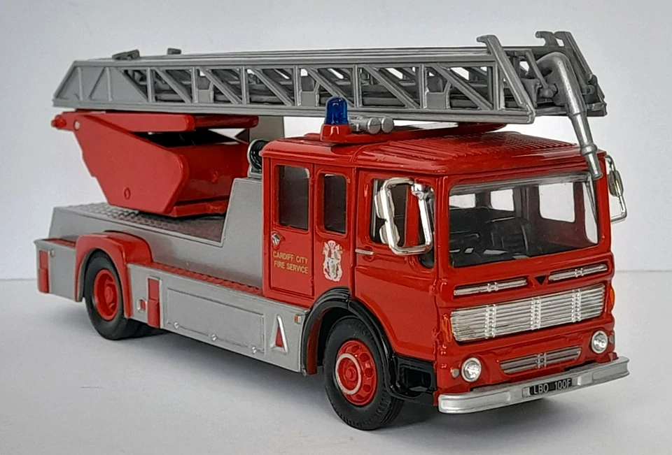 Corgi 97385 AEC Mercury - Merryweather 100ft Turntable Fire Vehicle - Cardiff - Image 2 of 4