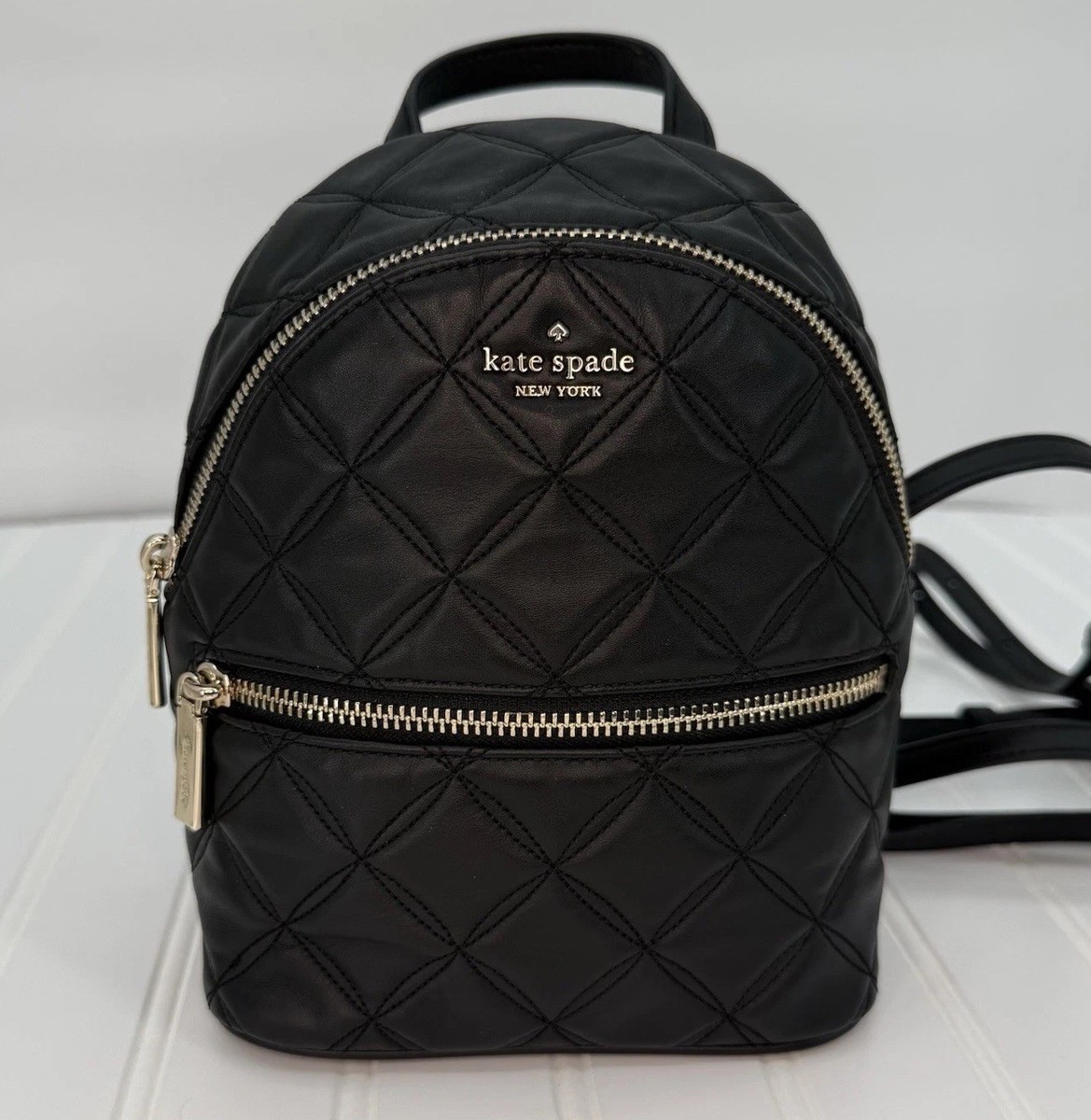kate spade natalia mini backpack KSNY Natalie Backpack, Pomegranate Pink Crushed Velvet Convertible Crossbody, Luxurious Small Shoulder Purse For Women Adult Backpacks Home Kate Spade New York Convertible