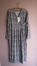 *SALE* BNWT  QVC Masai Copenhagen MaNyska Jersey Midi Dress Sz XL Black & ivory