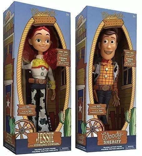TOY STORY SHERIFF WOODY JESSIE DOLL KIDS CHILDS SOFT TALKING FIGURES TOY GIFT - Picture 1 of 13