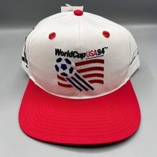 Vintage World Cup USA Soccer Hat Men Twins Enterprise Snap Back Cap New Football