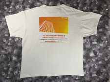 Vintage 90s Microsoft Office Windows Promo Tee Computer Tech - Size XL
