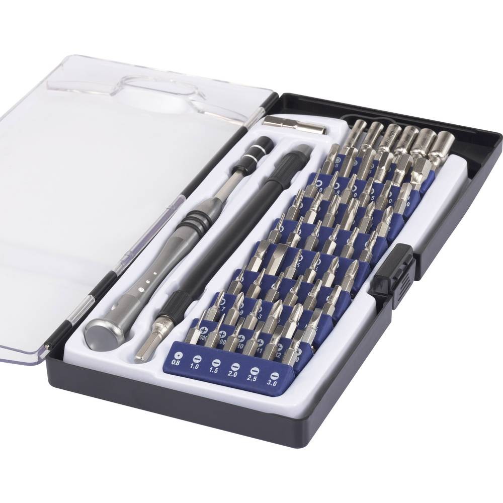 Jeu d'embouts 58 pièces Basetech 1430586 coffret tournevis visseuse