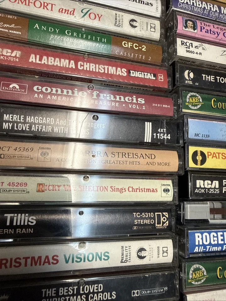 Cassette Tape Lot Of  90 Country,  Neil Diamon Christmas Misc. Ray Price Alabama Foto 4 de 4