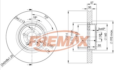 FREMAX BD-0035 Brake Disc for SUBARU