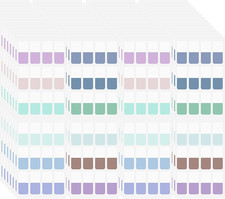 960 Pcs Colored Index Tab 0.5"x1.1" Large Book Sticky Tabs Repositionable Page T