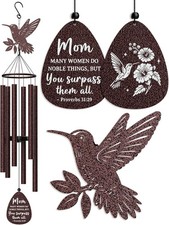 Mothers Day Birthday Gifts for Mom, 37'' Mom Wind Chimes, Christian Gifts for