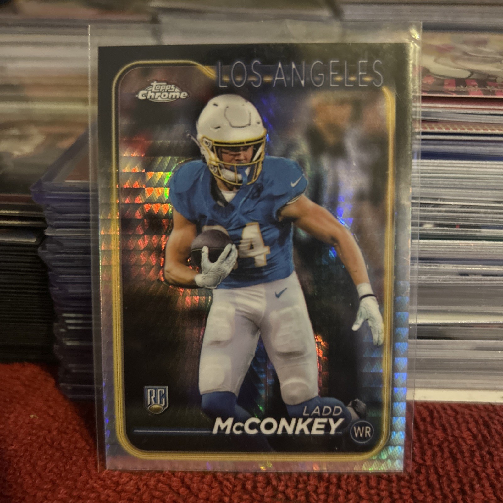 2024 Topps Chrome - Rookies Ladd McConkey #212 Prism Refractor (RC)