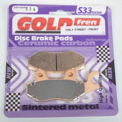 Plaquette de frein Gold Fren pour Moto Kawasaki 650 KLR 2008 à 2009 AVG / KL 650 - Photo 1/2