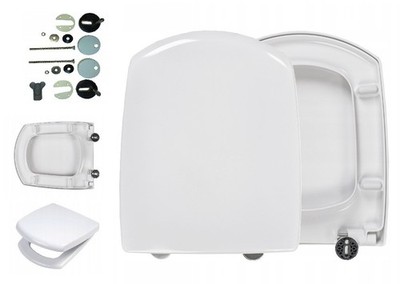 RAMM WC-Sitz passend Cersanit Carina,  weiß, SoftClose,