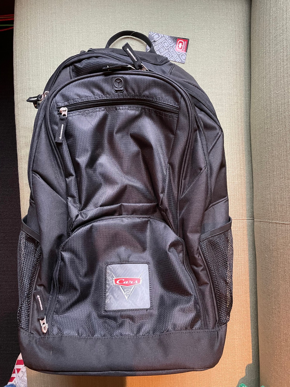 PIXAR Cars 2 backpack/ roller bag. Crew gift, Disney, rare, exclusive