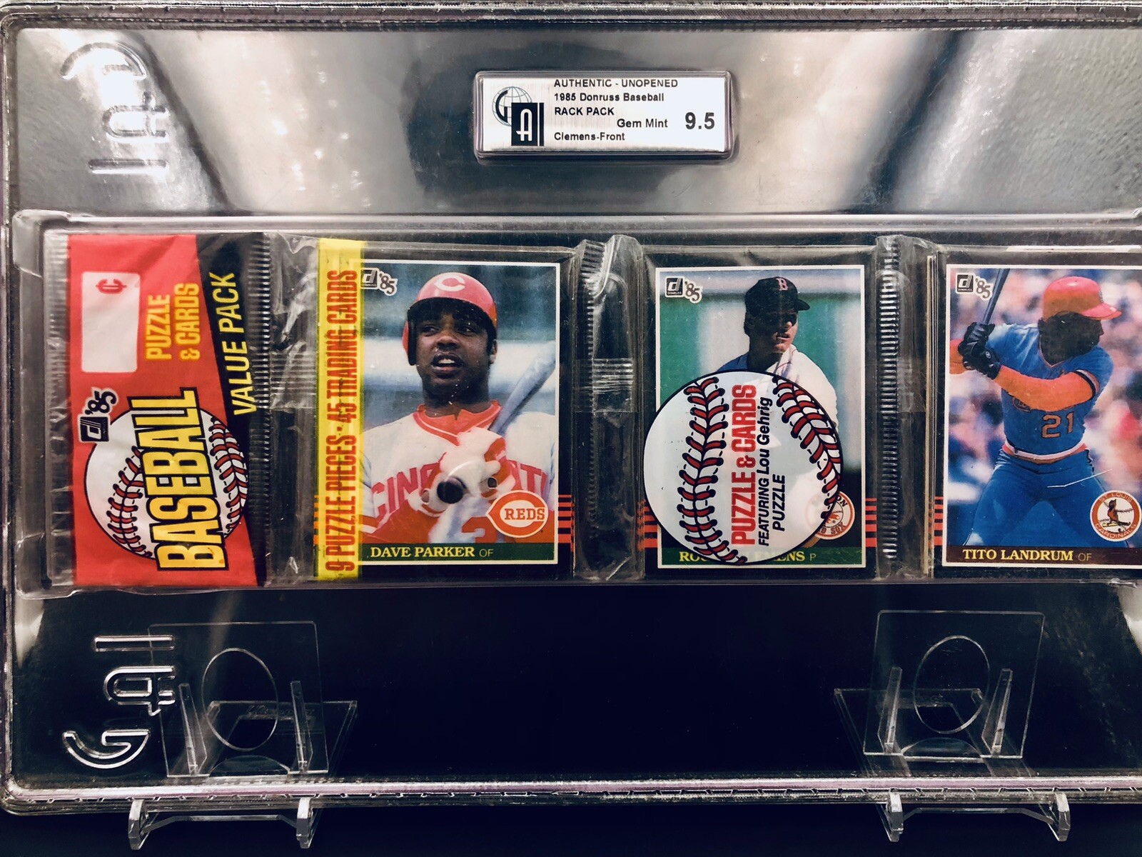 1985 Donruss Baseball Roger Clemens RC on Top! Graded 9.5 GEM MINT by GAI - Picture 2 of 9