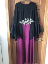 Women’s Black Plum Evening Dress Size 38