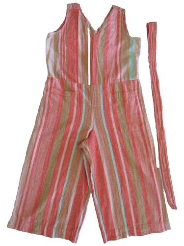 beach lunch lounge alina dress Beach Lunch Lounge Alina Striped Shift Lined Linen Blend Size Medium