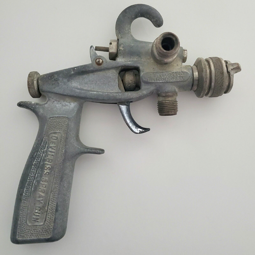 Vintage DeVilbiss Auto Spray Gun Type CB12818- UNTESTED FOR PARTS - Picture 2 of 16