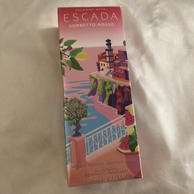 Escaping With Escada Sorbetto Rosso Eau De Toilette Spray Sealed