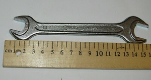 VINTAGE WALTER DIN 895 DOUBLE OPEN END WRENCH! 13mm & 17mm MERCEDES-BENZ & VW
