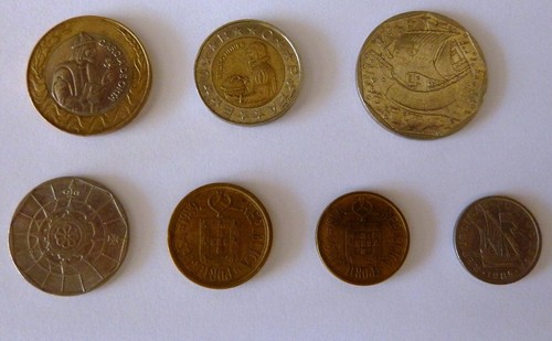 7 Portugal coins from 200 Escudos to 2.5 Escudos 1991 to 1986 - Picture 2 of 8