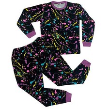 Kids Girls Boys Colour Tie Dye Splash Sleepwear Cosplay Pyjamas Children PJs