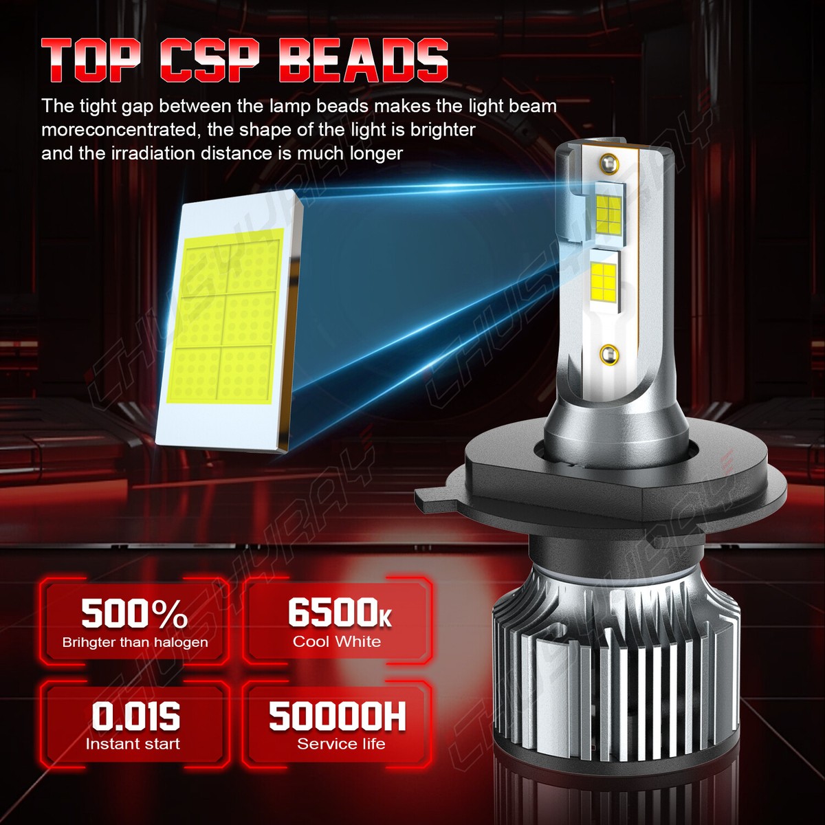 9003 H4 LED Headlight High Low Bulb For Suzuki XL-7 Sport Utility