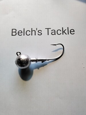 15 Jig Heads, Unpainted Round , Flounder, Striped Bass , COD Bass