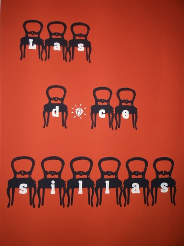 THE 12 CHAIRS CUBAN Silkscreen Movie Tribute Poster Salutes 1962 CUBA Comedy - Picture 2 of 4