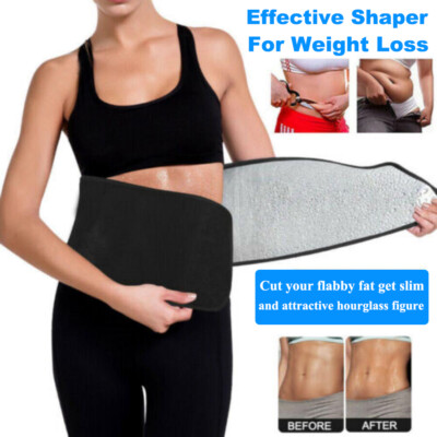 Waist Trimmer Belt - Neoprene Waste Trainer Hot Sweat Band for Workout Belt