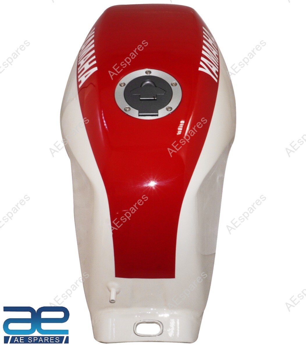 Petrol Fuel Tank Moto GP Light Aluminium Red & White For Yamaha