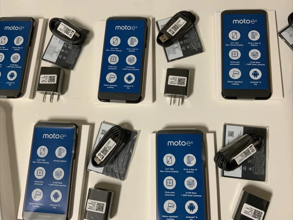 📊 Verizon Prepaid Moto E6-16GB -Starry Black 🆕LOT OF 5 👉Sim Not Included 🆕 - Image 3 of 3