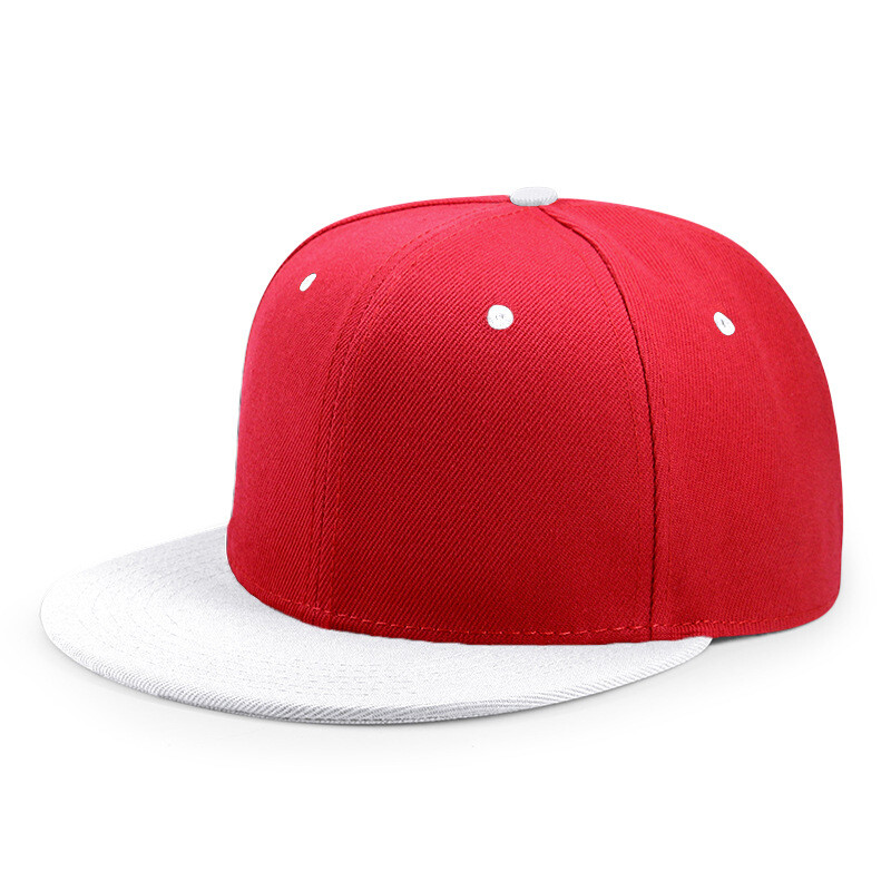 Gorra de béisbol plana con cierre a presión gorra de béisbol lisa ajustable para hombres y mujeres sombrero de ala talla M/L
