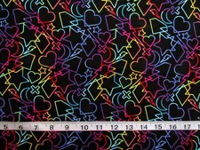 1 yd 100% Cotton Fabric "Beguiled" by Andover Fabrics Vibrant Colored Shapes