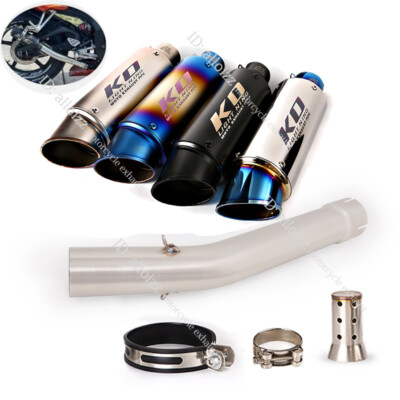 For Yamaha YZF R6 1998-2005 Exhaust Mid Pipe Slip On Muffler Silencer DB Killer