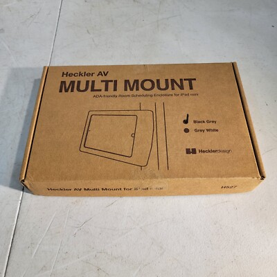 Heckler AV Multi Mount ADA-friendly Room Scheduling Enclosure for iPad Mini Blac