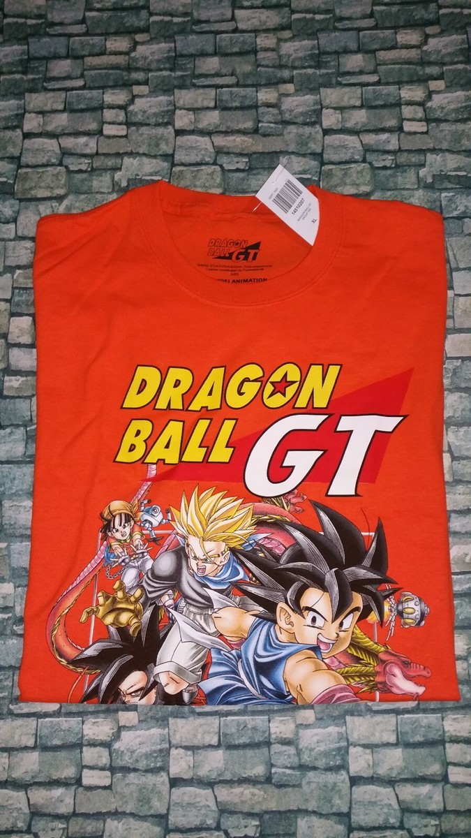 Dragon Ball GT Graphic Shirt Size XL Orange Brand New