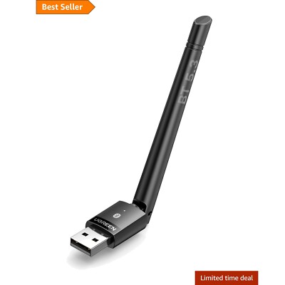 UGREEN Bluetooth Adapter 5.3 mit Großer Übertragungsreichweite Bluetooth Stic...