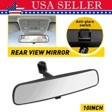 10 in Inside Rear View Mirror w/ AB Glue Heavy Duty Replacement Mirror Universal