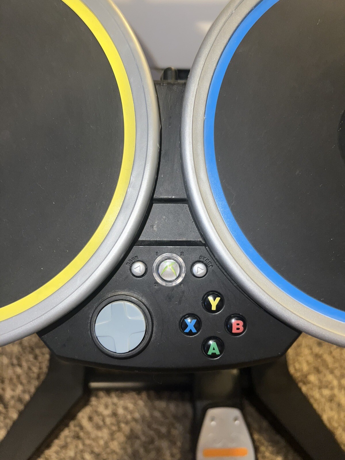 Harmonix Rock Band Microsoft Xbox 360 Drum Set With Pedal and Sticks