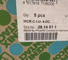 New Phoenix Contact 2814511 MCR-C-I/U-4-DC PLC module 5PCS