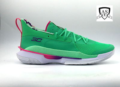 #ad Under Armour Curry 7 Vapor Green Steph Men’s Size 17 Sneakers 3023300 304 $169.99
