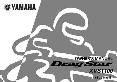 Yamaha Owners Manual Book 2000 Drag Star XVS1100