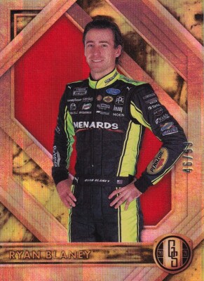 Panini 2021 Chronicles Ryan Blaney #13 46/99 Gold Standard Red Parallel Card 